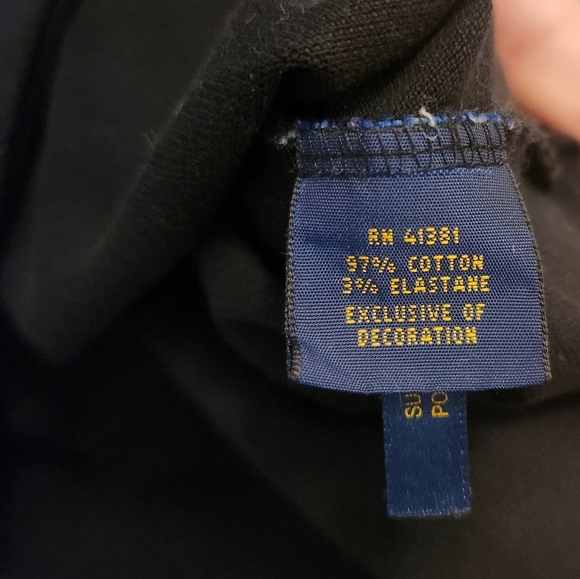 Polo by Ralph Lauren Women's M Black Short Sleeve Pullover - Picture 5 of 6